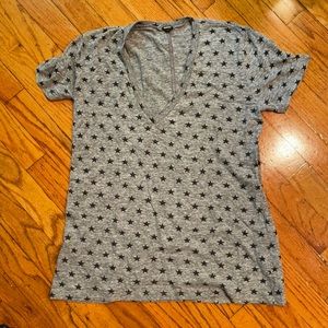 Monrow grey tshirt with stars